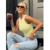 imageTrendy Queen Womens Double Lined Sleeveless Tank Tops Workout 2026 Summer ClothesLight Yellow