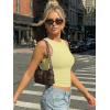 imageTrendy Queen Womens Double Lined Sleeveless Tank Tops Workout 2026 Summer ClothesLight Yellow