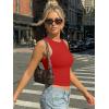imageTrendy Queen Womens Double Lined Sleeveless Tank Tops Workout 2026 Summer ClothesRed