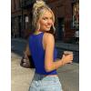 imageTrendy Queen Womens Double Lined Sleeveless Tank Tops Workout 2026 Summer ClothesRoyal Blue