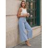 imageTrendy Queen Womens High Waisted Straight Wide Leg JeansLight Blue