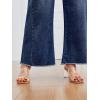 imageTrendy Queen Womens Wide Leg Jeans Relaxed Loose Straight Leg with Raw Hem Comfort Denim PantsBluing