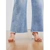 imageTrendy Queen Womens Wide Leg Jeans Relaxed Loose Straight Leg with Raw Hem Comfort Denim PantsLight Blue