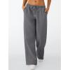 imageTrendy Queen Womens Wide Leg Sweatpants Baggy Drawstring Low Rise Lounge Pants 2026 Fall Joggers with PocketsBlackgrey