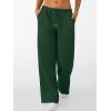 imageTrendy Queen Womens Wide Leg Sweatpants Baggy Drawstring Low Rise Lounge Pants 2026 Fall Joggers with PocketsDarkgreen