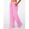 imageTrendy Queen Womens Wide Leg Sweatpants Baggy Drawstring Low Rise Lounge Pants 2026 Fall Joggers with PocketsPink