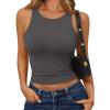 imageTrendy Queen Womens Double Lined Sleeveless Tank Tops Workout 2026 Summer ClothesGray