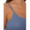 imageTrendy Queen Double Lined Adjustable Spaghetti Strap Tank Top for Women Cute Summer Basic Crop Top for Teen Workout Going OutBlue