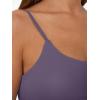 imageTrendy Queen Double Lined Adjustable Spaghetti Strap Tank Top for Women Cute Summer Basic Crop Top for Teen Workout Going OutGraypurple