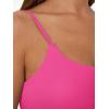 imageTrendy Queen Double Lined Adjustable Spaghetti Strap Tank Top for Women Cute Summer Basic Crop Top for Teen Workout Going OutHotpink