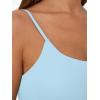 imageTrendy Queen Double Lined Adjustable Spaghetti Strap Tank Top for Women Cute Summer Basic Crop Top for Teen Workout Going OutLightblue