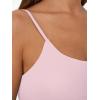 imageTrendy Queen Double Lined Adjustable Spaghetti Strap Tank Top for Women Cute Summer Basic Crop Top for Teen Workout Going OutLightpink