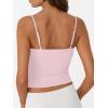 imageTrendy Queen Double Lined Adjustable Spaghetti Strap Tank Top for Women Cute Summer Basic Crop Top for Teen Workout Going OutLightpink