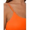 imageTrendy Queen Double Lined Adjustable Spaghetti Strap Tank Top for Women Cute Summer Basic Crop Top for Teen Workout Going OutOrange