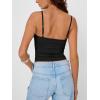 imageTrendy Queen Going Out Tops for Women Sexy Cute Y2K Camisole Spaghetti Strap Tank Clothes Summer Beach Vacation Outfits 2026Black