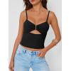 imageTrendy Queen Going Out Tops for Women Sexy Cute Y2K Camisole Spaghetti Strap Tank Clothes Summer Beach Vacation Outfits 2026Black