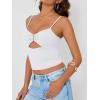 imageTrendy Queen Going Out Tops for Women Sexy Cute Y2K Camisole Spaghetti Strap Tank Clothes Summer Beach Vacation Outfits 2026White