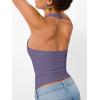 imageTrendy Queen Halter Tops for Women 2026 Summer Going Out Tops Backless Crop Sleeveless Workout Shirts Cute Y2k ClothesPurple