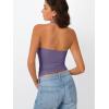 imageTrendy Queen Halter Tops for Women 2026 Summer Going Out Tops Backless Crop Sleeveless Workout Shirts Cute Y2k ClothesPurple