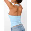 imageTrendy Queen Halter Tops for Women 2026 Summer Going Out Tops Backless Crop Sleeveless Workout Shirts Cute Y2k ClothesSky