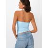 imageTrendy Queen Halter Tops for Women 2026 Summer Going Out Tops Backless Crop Sleeveless Workout Shirts Cute Y2k ClothesSky