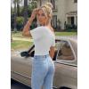 imageTrendy Queen Off the Shoulder Tops for Women 2026 Summer Short Sleeve Shirts Casual Cute Spring Clothes Y2k T ShirtsOatmeal Grey