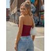 imageTrendy Queen Womens 3 Pack Strapless Bandeau Going Out Crop Tube TopsBlack white burgundy