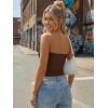 imageTrendy Queen Womens 3 Pack Strapless Bandeau Going Out Crop Tube TopsBlack white chocolate