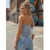 imageTrendy Queen Womens 3 Pack Strapless Bandeau Going Out Crop Tube TopsBlack white grey