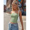 imageTrendy Queen Womens 3 Pack Strapless Bandeau Going Out Crop Tube TopsBlack white light Green
