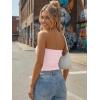 imageTrendy Queen Womens 3 Pack Strapless Bandeau Going Out Crop Tube TopsBlack white pink