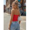 imageTrendy Queen Womens 3 Pack Strapless Bandeau Going Out Crop Tube TopsBlack white red