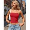 imageTrendy Queen Womens 3 Pack Strapless Bandeau Going Out Crop Tube TopsBlack white red