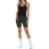 imageTrendy Queen Womens Racerback Ribbed Tank Tops Soft Stretch V Neck Workout Casual Tops Summer Sleeveless Crop CamisoleBlack