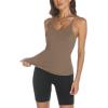 imageTrendy Queen Womens Racerback Ribbed Tank Tops Soft Stretch V Neck Workout Casual Tops Summer Sleeveless Crop CamisoleCoffeegrey