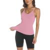 imageTrendy Queen Womens Racerback Ribbed Tank Tops Soft Stretch V Neck Workout Casual Tops Summer Sleeveless Crop CamisolePink