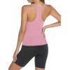 imageTrendy Queen Womens Racerback Ribbed Tank Tops Soft Stretch V Neck Workout Casual Tops Summer Sleeveless Crop CamisolePink