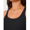 imageTrendy Queen Womens Tank Tops Crop Camisole Summer Fashion Sleeveless Ribbed Workout Basic Going Out Gym Spring Clothes 2026Black