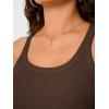 imageTrendy Queen Womens Tank Tops Crop Camisole Summer Fashion Sleeveless Ribbed Workout Basic Going Out Gym Spring Clothes 2026Brown