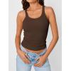 imageTrendy Queen Womens Tank Tops Crop Camisole Summer Fashion Sleeveless Ribbed Workout Basic Going Out Gym Spring Clothes 2026Brown