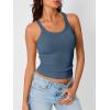 imageTrendy Queen Womens Tank Tops Crop Camisole Summer Fashion Sleeveless Ribbed Workout Basic Going Out Gym Spring Clothes 2026Darkblue