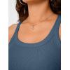 imageTrendy Queen Womens Tank Tops Crop Camisole Summer Fashion Sleeveless Ribbed Workout Basic Going Out Gym Spring Clothes 2026Darkblue