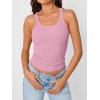 imageTrendy Queen Womens Tank Tops Crop Camisole Summer Fashion Sleeveless Ribbed Workout Basic Going Out Gym Spring Clothes 2026Pink