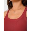 imageTrendy Queen Womens Tank Tops Crop Camisole Summer Fashion Sleeveless Ribbed Workout Basic Going Out Gym Spring Clothes 2026Red