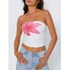 imageTrendy Queen Womens Y2K Tube Tops Butter Soft NonSlip Strapless Crop Top Stretchy Bandeau Summer ClothesFlower