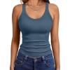 imageTrendy Queen Womens Tank Tops Crop Camisole Summer Fashion Sleeveless Ribbed Workout Basic Going Out Gym Spring Clothes 2026Darkblue