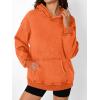 imageTrendy Queen Oversized Hoodies for Women Teen Girl Winter Sweatshirt Cute Acid Wash PulloverOrange