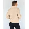 imageTrendy Queen Womens Sweatshirts Quarter Half Zip Pullover Hoodies Fall Fashion 2026 Winter Fleece Jackets SweatersApricot