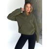 imageTrendy Queen Womens Sweatshirts Quarter Half Zip Pullover Hoodies Fall Fashion 2026 Winter Fleece Jackets SweatersArmy Green