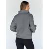 imageTrendy Queen Womens Sweatshirts Quarter Half Zip Pullover Hoodies Fall Fashion 2026 Winter Fleece Jackets SweatersDarkgrey